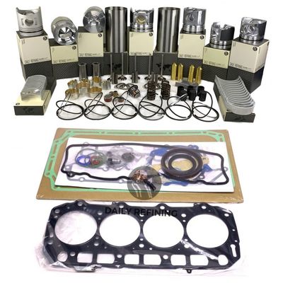 کیت بازسازی کیت تعمیر قطعات جایگزین برای کوماتسو S6D105 لاینرهای سیلندر پیستون کیت واشر رینگ پیستون